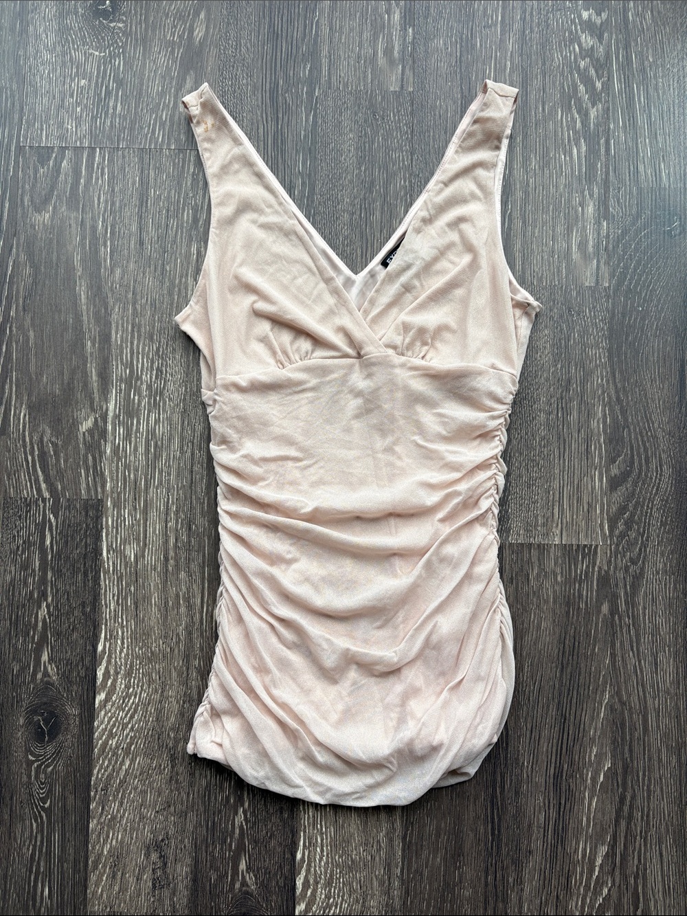 Ruched sleeveless blouse